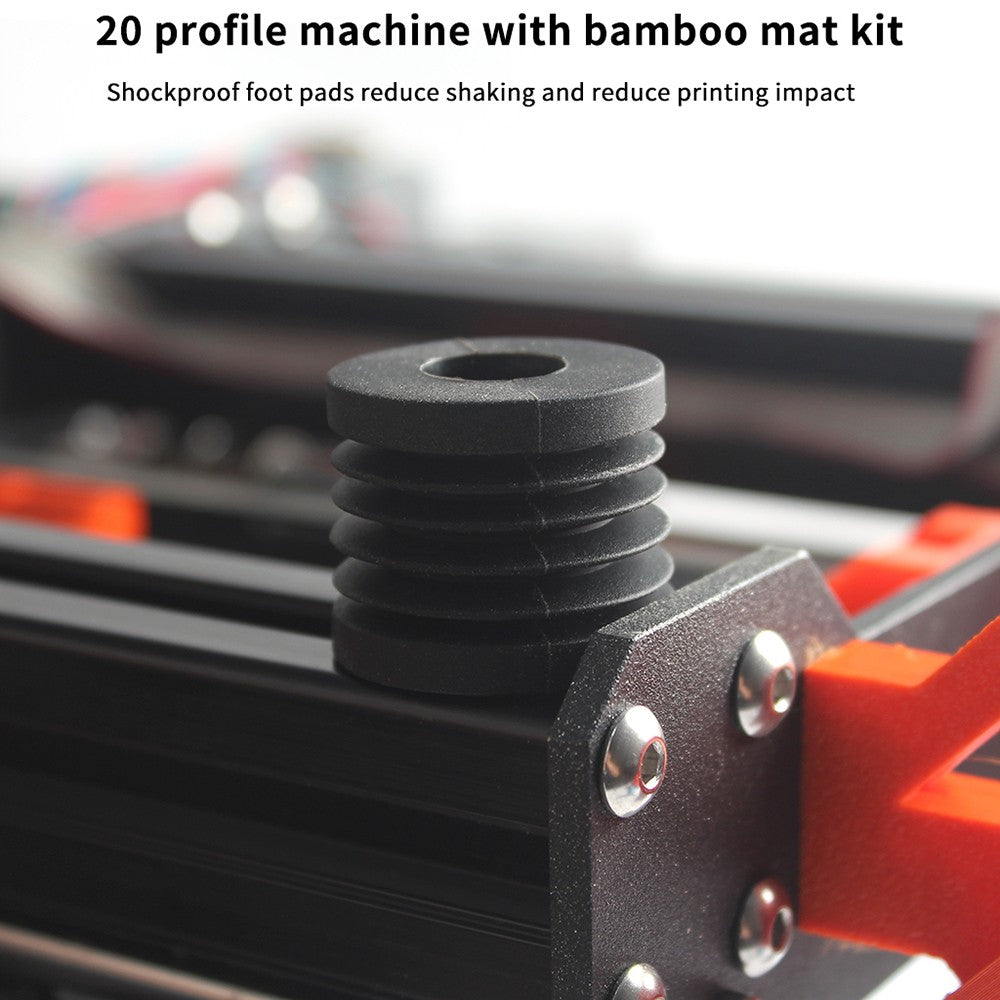 FYSETC Anti Vibration Feet, with Printed Copies, for Bambu Lab P1/X1, Ender 3, Prusa i3, Voron
