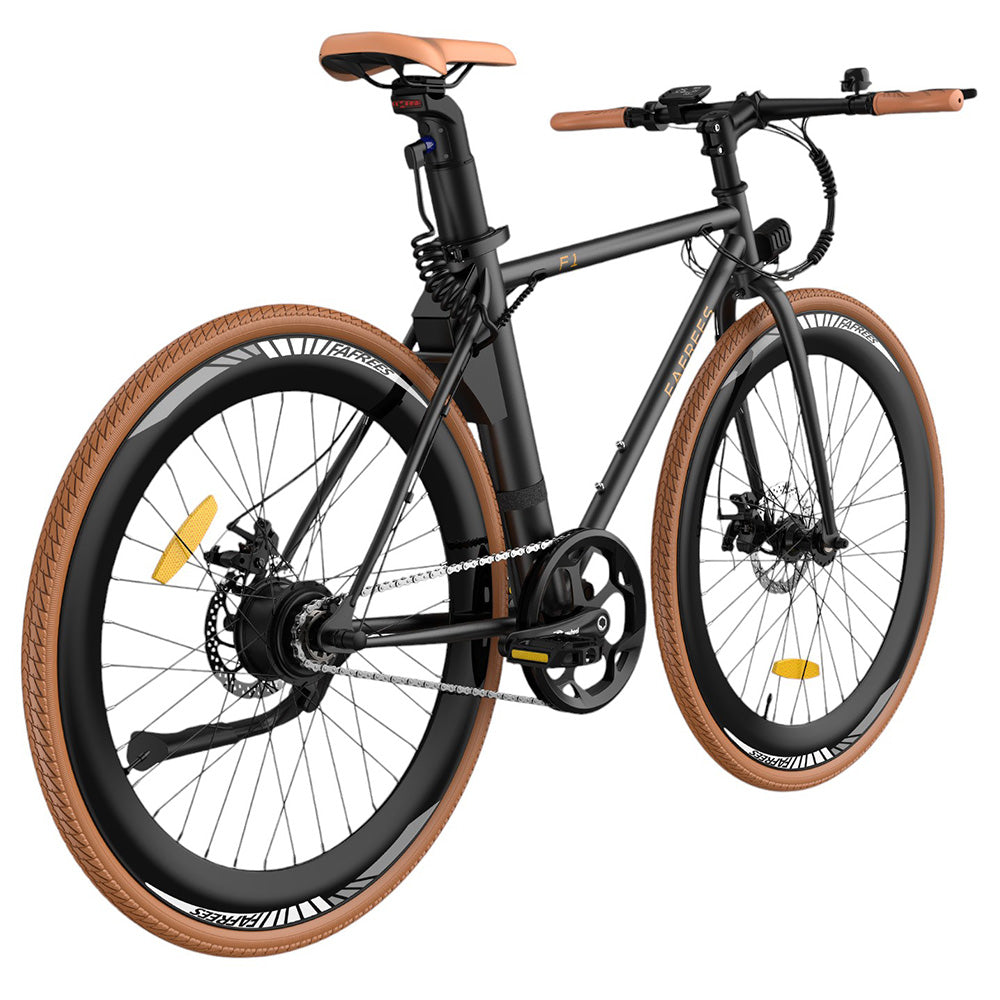 Fafrees F1 Electric Bike, 250W Motor, 36V 10AH Battery, CST 700C*38C Tires, 25km/h Max Speed, 90km Max Range, Dual Mechanical Disc Brakes - Orange Black