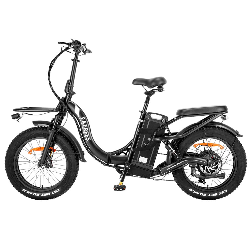 Fafrees F20 X-Max Electric Bike 20*4.0 inch Fat Tire 750W Brushless Motor 48V 30AH Battery 25km/h Default Max Speed 200km Max Range Shimano 7 Speed Gear Shift System Hydraulic Disc Brakes - Black