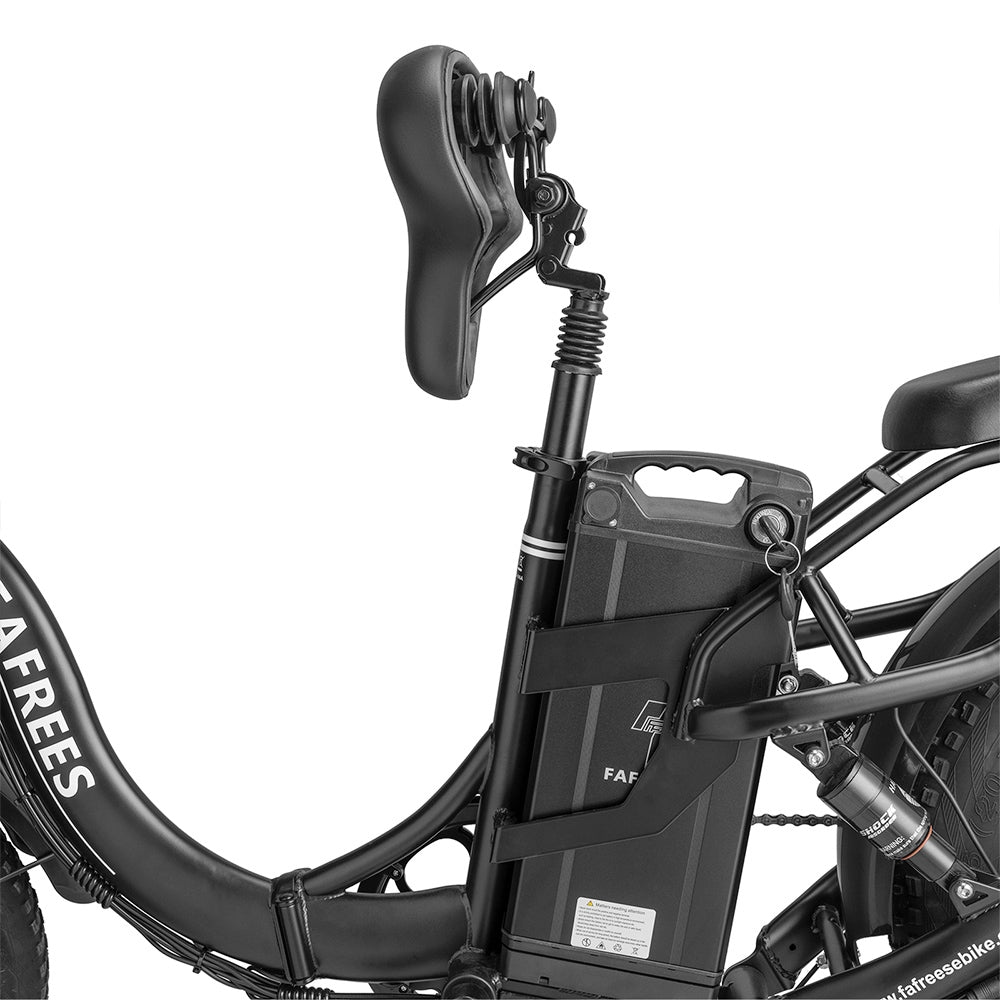 Fafrees F20 X-Max Electric Bike 20*4.0 inch Fat Tire 750W Brushless Motor 48V 30AH Battery 25km/h Default Max Speed 200km Max Range Shimano 7 Speed Gear Shift System Hydraulic Disc Brakes - Black