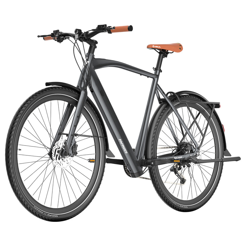 Fafrees F700M Electric Bike, 250W Motor, 36V 10Ah Battery, 700*42C Tires, 25km/h Max Speed, 100km Max Range, Hydraulic Disc Brakes, Torque Sensor, SHIMANO CUES 9-speed - Black