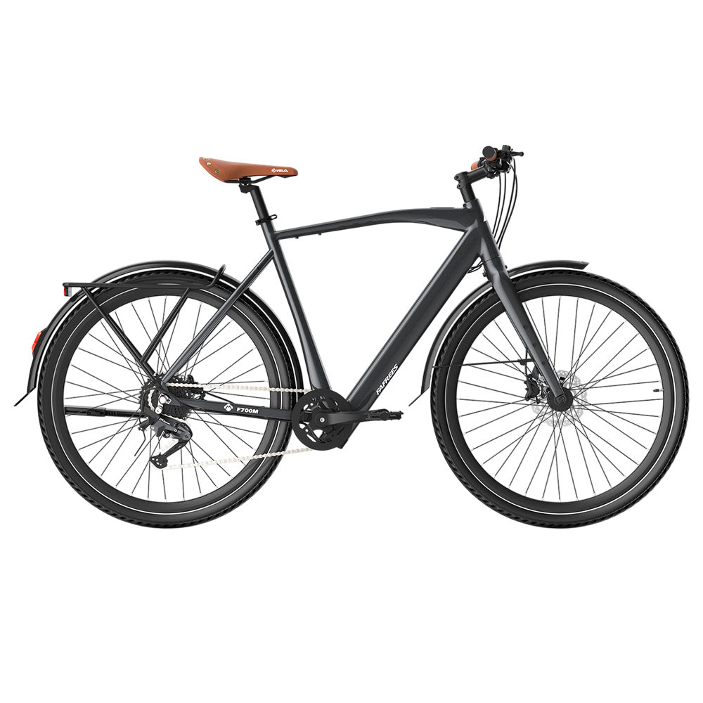 Fafrees F700M Electric Bike, 250W Motor, 36V 10Ah Battery, 700*42C Tires, 25km/h Max Speed, 100km Max Range, Hydraulic Disc Brakes, Torque Sensor, SHIMANO CUES 9-speed - Black