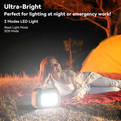 FlashFish A501 Portable Power Station 540Wh/500W (Peak 1000W) AC 230V Output Portable Solar Generator CPAP Battery Failure Provides Emergency Power Supply for Motorhomes/Vans Outdoor Camping