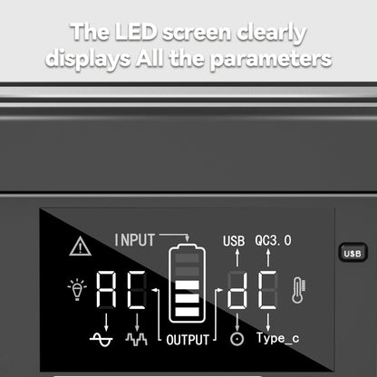 Flashfish P63 Portable Power Station, 520Wh/140400mAh Lithium Battery Solar Generator, 500W AC Output, 5xDC Ouputs, 4xUSB Outputs