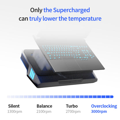 Flydigi BS1 Laptop Cooling Base, 4 Cooling Modes, Intelligent Variable Frequency Temperature Control