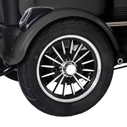 Freejoyer FV6 Electric Tricycle, 1000W Motor, 60V 20Ah Battery, 10*3 inch Tire, 25km/h Max Speed, 55km Range, Front Disc Brake &amp; Rear Drum Brake, Hydraulic Front Fork - Black