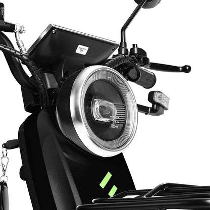 Freejoyer FV6 Electric Tricycle, 1000W Motor, 60V 20Ah Battery, 10*3 inch Tire, 25km/h Max Speed, 55km Range, Front Disc Brake &amp; Rear Drum Brake, Hydraulic Front Fork - Black