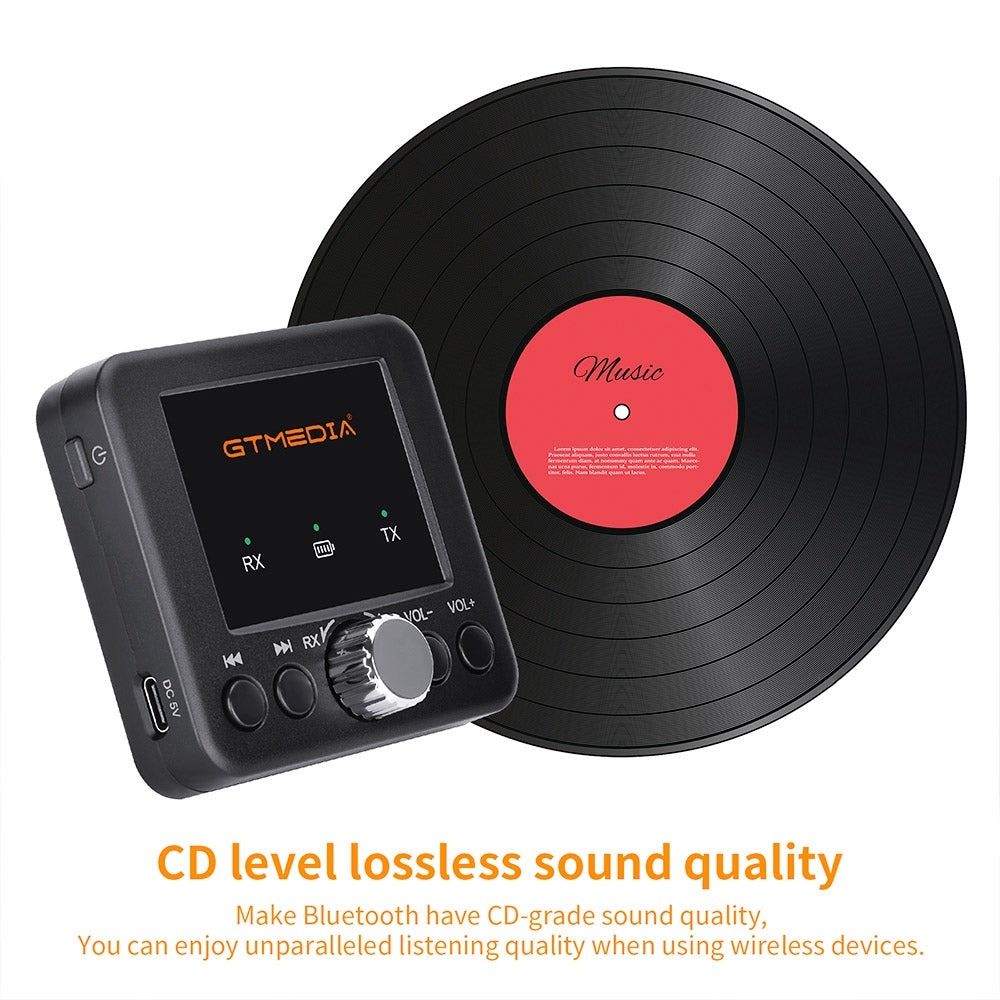 GTMEDIA RT05 Bluetooth 5.2 Audio Adapter Audio Receiver Transmitter