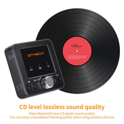 GTMEDIA RT05 Bluetooth 5.2 Audio Adapter Audio Receiver Transmitter
