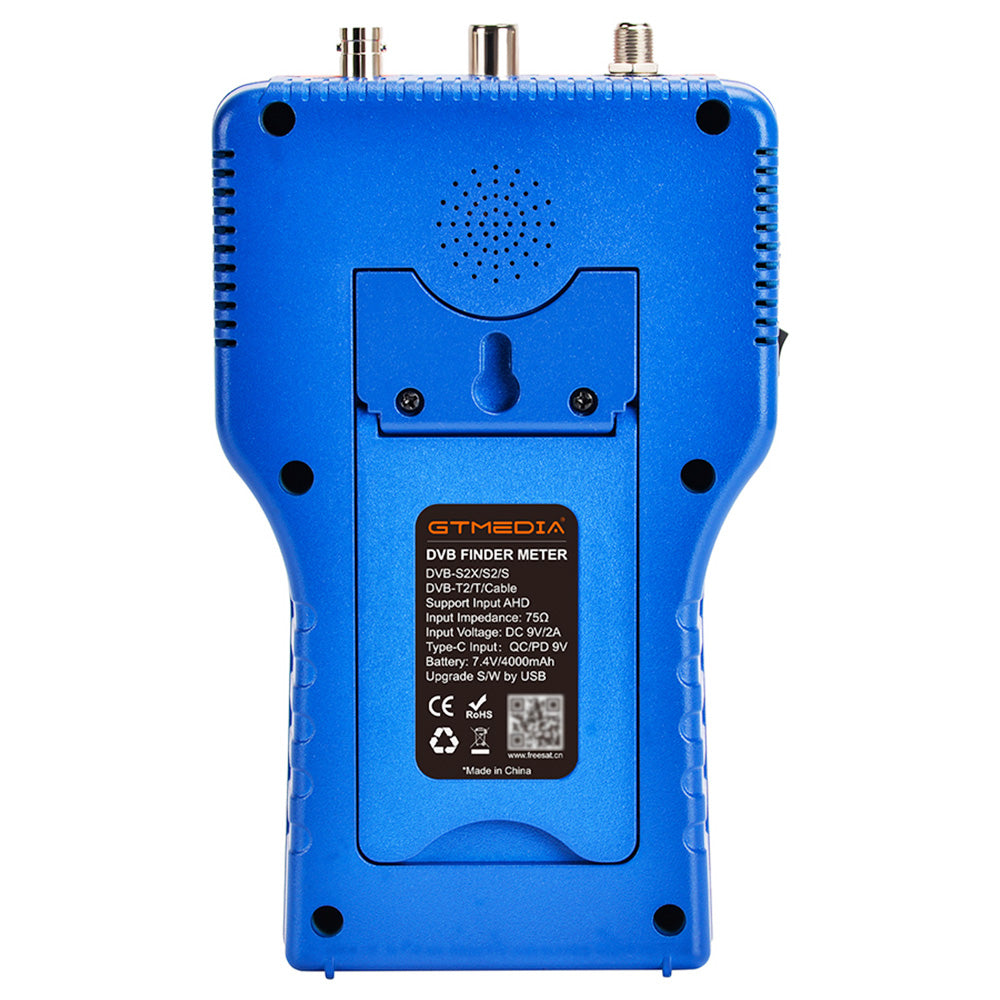 GTMEDIA V8 Finder PRO 2 Satellite Finder ATSC-C Digital Satellite Signal Detector, Support DVB-S2X/S2/S, DVB-T2/T, DVB-C - Orange, EU Plug
