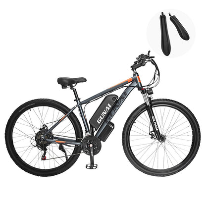 GUNAI GN29 Electric Bike 29*2.1 inch Tire 48V 750W Motor 50km/h Max Speed 15Ah Battery 90km Max Range 130kg Max Load Dual Disc Brakes Mountain E-Bike