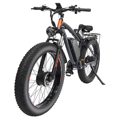 GUNAI GN88 Electric Mountain Bike 26*4.0 inch Fat Tires 1000W*2 Motors 55km/h Max Speed 48V 22Ah Battery 130km Range