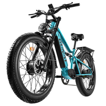 GUNAI-M2 Electric Bike, 2*750W Motor, 48V 17.5AH Battery, 26*4.0 Inch Tires, 60km/h Max Speed, 55km Range, Hydraulic Disc Brake, Dual Suspension, Shimano 7-Speed