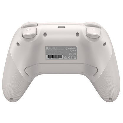 GameSir Nova HD Rumble NS Controller, RGB Lights, Tri-mode Connection, Compatible with Switch, PC, iOS, Android and Steam Deck - White