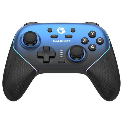 GameSir Super Nova Gaming Controller, Hall Effect Stick &amp; Trigger, Detachable Faceplate, RGB Lighting, Compatible with PC / Android / iOS / Switch - Blue