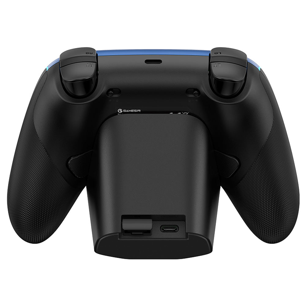 GameSir Super Nova Gaming Controller, Hall Effect Stick &amp; Trigger, Detachable Faceplate, RGB Lighting, Compatible with PC / Android / iOS / Switch - Blue