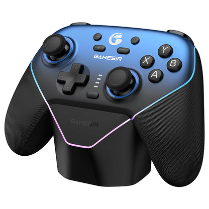 GameSir Super Nova Gaming Controller, Hall Effect Stick &amp; Trigger, Detachable Faceplate, RGB Lighting, Compatible with PC / Android / iOS / Switch - Blue