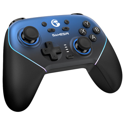GameSir Super Nova Gaming Controller, Hall Effect Stick &amp; Trigger, Detachable Faceplate, RGB Lighting, Compatible with PC / Android / iOS / Switch - Blue
