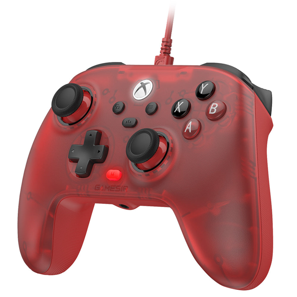 [Xbox Certified] GameSir T7 Wired Game Controller, 1-month Free XGPU, Hall Effect Sticks, Hall Triggers, Compatible with Xbox and Xbox One X/S Series, Steam, Windows 10/11 - Ruby Red