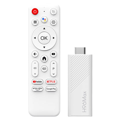 H96 Max H313 Android 14 TV Stick, 2GB RAM 16GB ROM, ARM Cortex A53 Quad Core, 4K UHD, WiFi 6, Built-in Chromecast, Google Play Games, 1*HDMI, 1*USB 2.0
