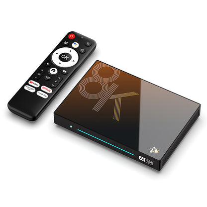H96 Max M9S Android 14 TV Box, 8GB RAM 128GB ROM, RK3576 8 Cores, 8K AV1 Decoding, WiFi 6, Bluetooth 5.4, 1*USB3.0 1*USB2.0 1*HDMI2.1 1*1000M Ethernet 1*SPDIF 1*Audio