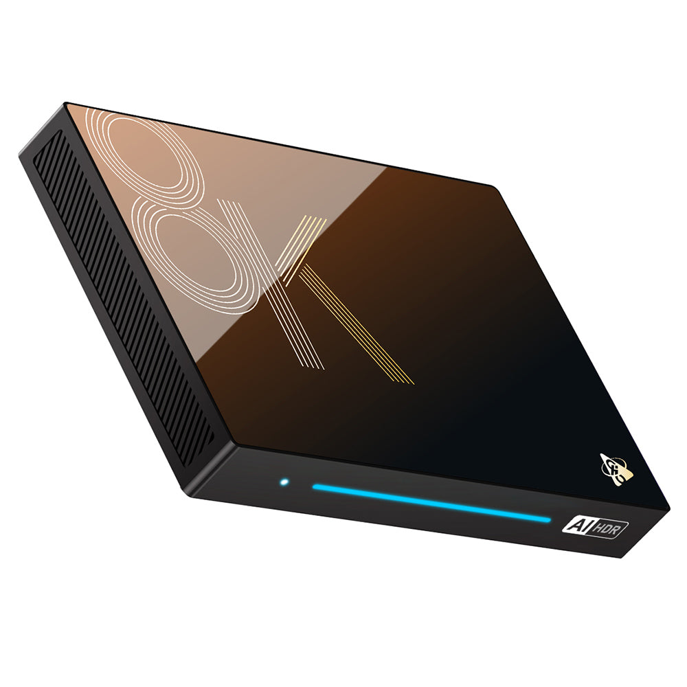 H96 Max M9S Android 14 TV Box, 8GB RAM 128GB ROM, RK3576 8 Cores, 8K AV1 Decoding, WiFi 6, Bluetooth 5.4, 1*USB3.0 1*USB2.0 1*HDMI2.1 1*1000M Ethernet 1*SPDIF 1*Audio