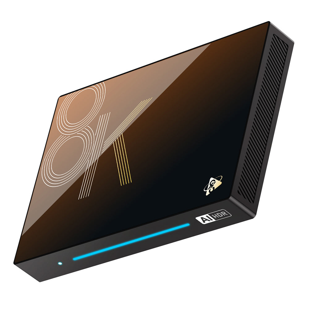 H96 Max M9S Android 14 TV Box, 8GB RAM 128GB ROM, RK3576 8 Cores, 8K AV1 Decoding, WiFi 6, Bluetooth 5.4, 1*USB3.0 1*USB2.0 1*HDMI2.1 1*1000M Ethernet 1*SPDIF 1*Audio