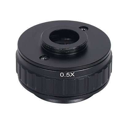 HAYEAR 0.5X C-Mount Lens Adapter, Microscope Camera Connector, Focus Adjustable, Trinocular Stereo Micro