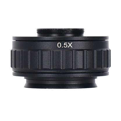 HAYEAR 0.5X C-Mount Lens Adapter, Microscope Camera Connector, Focus Adjustable, Trinocular Stereo Micro