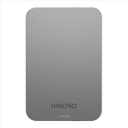 HINOVO MB1-10000 Wireless Portable Charger 10000mAh Magnetic Power Bank Wireless Magnetic Juice Battery Pack, Compatible with MagSafe Magnetic Phone Case, Wireless Charging Battery Pack for iPhone 14/13/12 Series Fast-Charging Ultra Slim &amp; Light