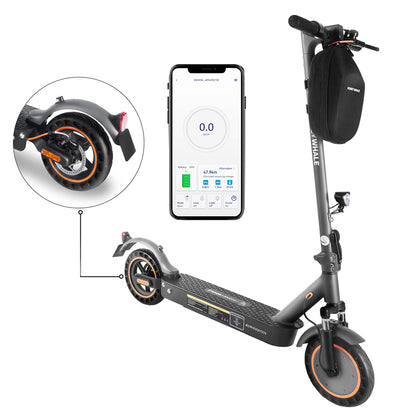 HONEYWHALE E9 MAX 10-inch Tire Electric Scooter ABE Certification, 500W Powerful  Motor, 36V 10Ah Battery, 40km Max Range, Mechanical Brake Dual Suspension System Smart App