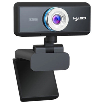 HXSJ S90 720P HD Webcam USB Compatible Adjustable Angle Automatic Color Correction Built-in Sound-absorbing Microphone For Laptop Desktop TV - Black