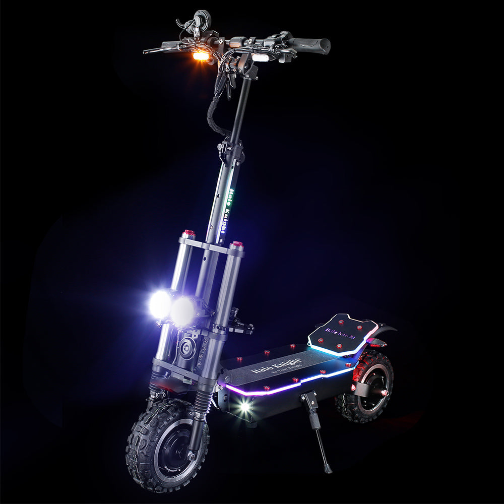 Halo Knight T107 Pro Electric Scooter 11 Inch Off-road Tire 3000W*2 Dual Motor 95km/h Max Speed 60V 38.4Ah Battery 80km Max Range