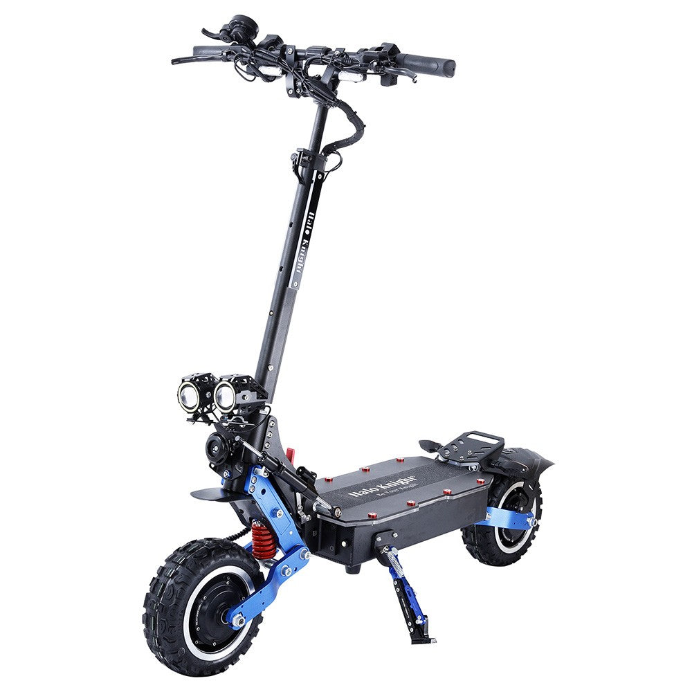 Halo Knight T108 Pro Electric Scooter 11'' Off-Road Tire 3000W*2 Motors 95Km/h Max Speed 60V 38.4Ah Battery 80KM Range 200KG Max load Front &amp; Rear Turn Signal IPX4 Waterproof Dual Hydraulic Brakes Electric Brake - Black