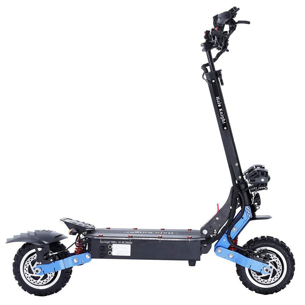 Halo Knight T108 Pro Electric Scooter 11'' Off-Road Tire 3000W*2 Motors 95Km/h Max Speed 60V 38.4Ah Battery 80KM Range 200KG Max load Front &amp; Rear Turn Signal IPX4 Waterproof Dual Hydraulic Brakes Electric Brake - Black