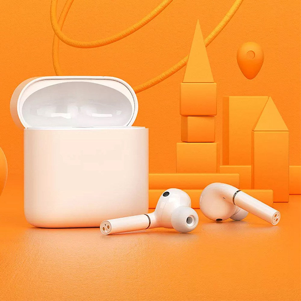 Haylou T19 TWS Bluetooth Earphones Smart Noise Cancelling Wireless Charging Earphones  Qualcomm 3020 chips- White