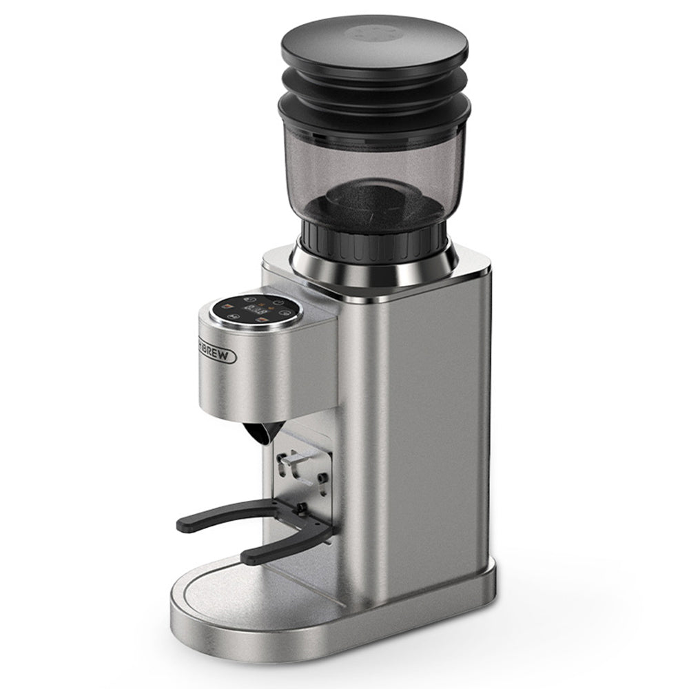 HiBREW G7 Coffee Grinder, 48 Grind Settings, Anti-Static Technology, Stainless Steel Conical Burr, Touch Panel, Compatible with 51/54/58mm Portafilters, Hands-Free Coffee Grinding