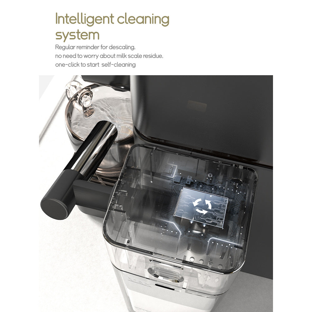 HiBREW H15 Nes Capsule Coffee Machine, 20 Bar High-pressure Extraction, Removable Milk Tank, Adjustable Temperature &amp; Capacity