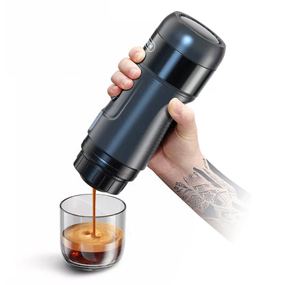 HiBREW H4A 80W Portable 3-in-1 Expresso Coffee Maker with Gift Box for Car &amp; Home