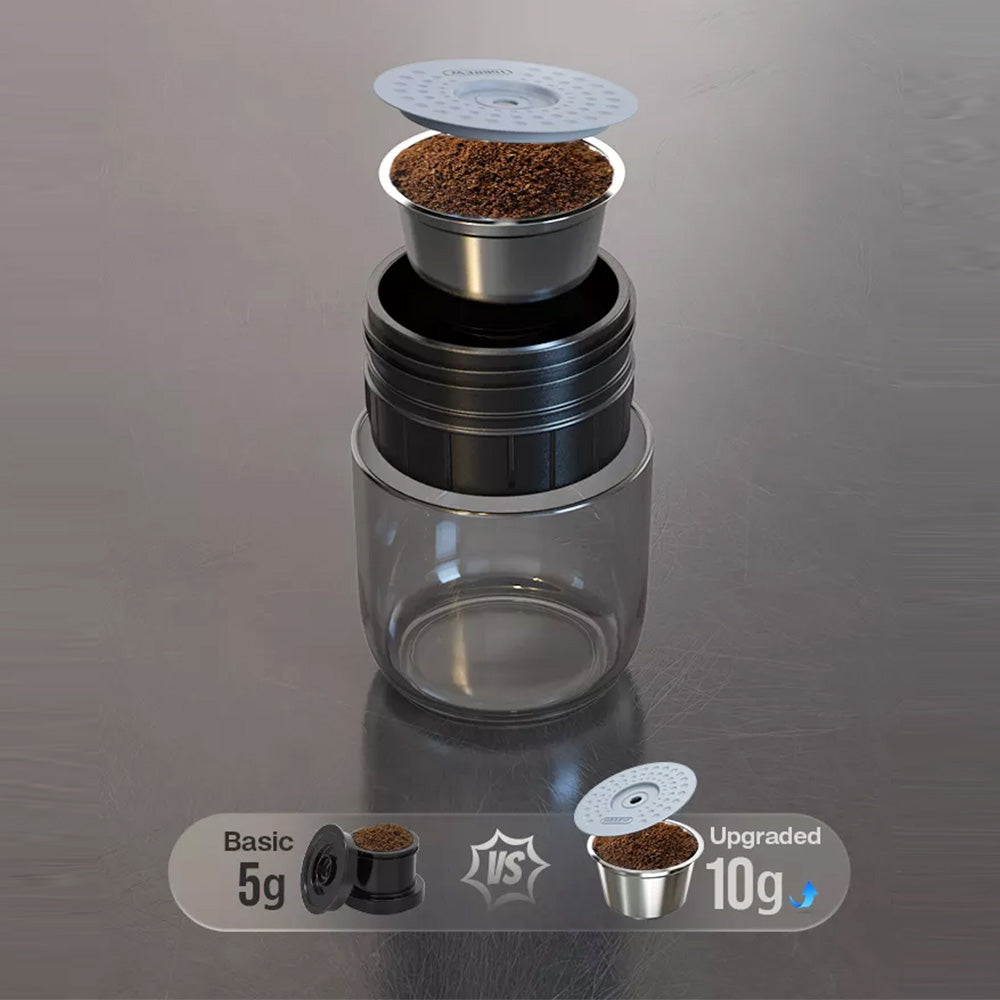 HiBREW H4A 80W Portable 3-in-1 Expresso Coffee Maker with Gift Box for Car &amp; Home