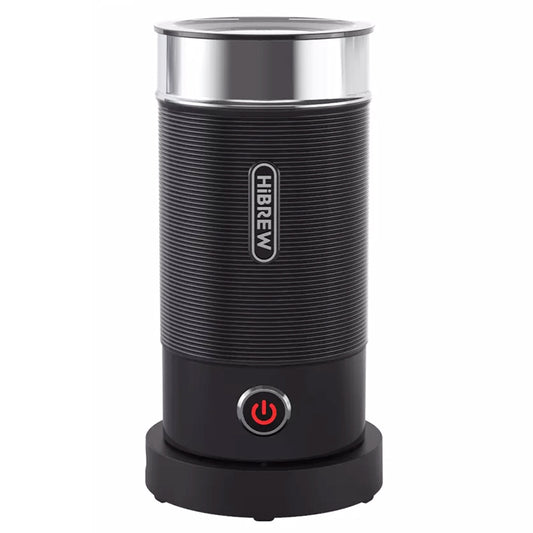 HiBREW M1A 450W Milk Frother Foaming Machine, Chocolate Mixer Cold/Hot Latte Cappuccino, Fully Auto Milk Warmer - Black