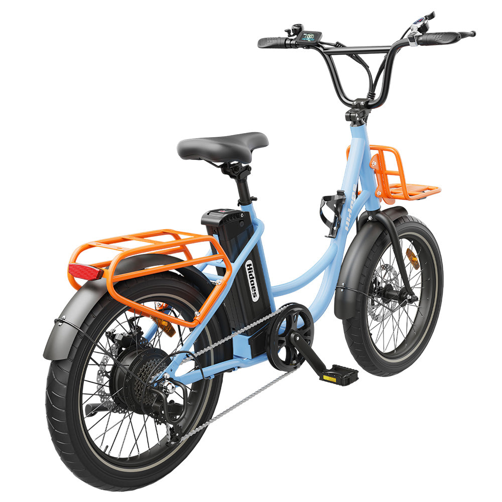 Hidoes C6 Electric Bike, 250W Motor, 36V 13Ah Battery, 20*3 inch Tires, 25km/h Max Speed, 35km Range, Front &amp; Rear Mechanical Disc Brakes, Shimano 7-speed, LCD Display