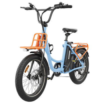 Hidoes C6 Electric Bike, 250W Motor, 36V 13Ah Battery, 20*3 inch Tires, 25km/h Max Speed, 35km Range, Front &amp; Rear Mechanical Disc Brakes, Shimano 7-speed, LCD Display