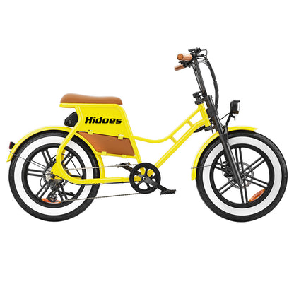 Hidoes C8 Electric Bike, 700W Motor, 48V 17Ah Battery, 20*4.0 inch Fat Tire, 40km/h Max Speed, 55km Range, Front &amp; Rear Disc Brakes, Hydraulic Spring Damping, Shimano 7-speed