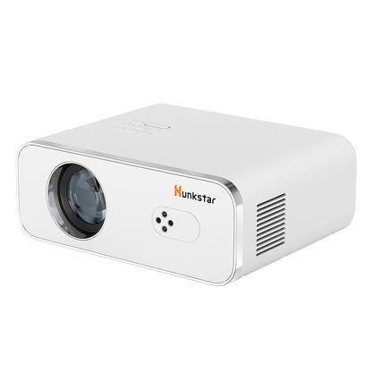 Hunkstar P3 1000 ANSI Android Projector, Native 1080P, 4K Decoding, HDR10, Auto-Keystone Correction &amp; Auto Focus, Android 9.0, Bluetooth 5.0, WiFi 6, 2*5W Speakers