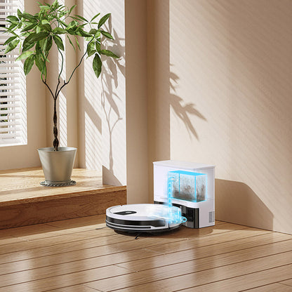 ILIFE G9 Pro Robot Vacuum Cleaner with Self-Emptying Station (Upgraded), 2-in-1 Vacuum and Mop, 3000Pa Suction, with Remote Control, Support Alexa/Google Home, Ideal for Pet Hair, Carpets and Hard Floors - White