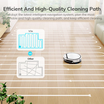 ILIFE V3X Robot Vacuum Cleaner, 2 in 1 Vacuum and Mopping, 3000Pa Suction, 300ml Dustbin, 2900mAh Battery, Up to 120min Runtime, App/Voice Control