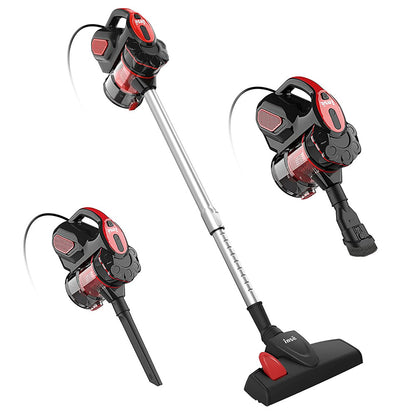 INSE I5 Corded Handheld Vacuum Cleaner 18Kpa Suction 600W Motor 1L Dust Cup for Wood Floor, Carpet, Stair, Curtain, Car, Furniture - Red