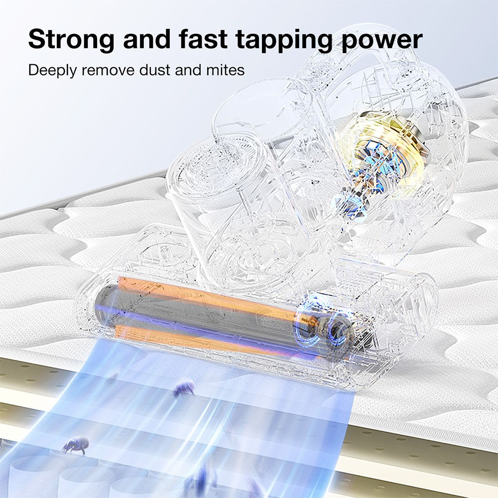 JIMMY BX6 Pro Double Cup Bed Vacuum Cleaner for Mattress with UV Light, 600W 16Kpa Suction, UV sterilizationKilling 99.9% bacteria, LED Display with Smart Dust Sensor, Handheld Vacuum Cleaner for Bed &amp; Sofa