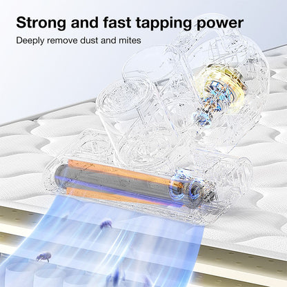 JIMMY BX6 Pro Double Cup Bed Vacuum Cleaner for Mattress with UV Light, 600W 16Kpa Suction, UV sterilizationKilling 99.9% bacteria, LED Display with Smart Dust Sensor, Handheld Vacuum Cleaner for Bed &amp; Sofa
